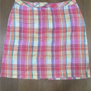 Ralph Lauren Vibrant Plaid Mini Skirt